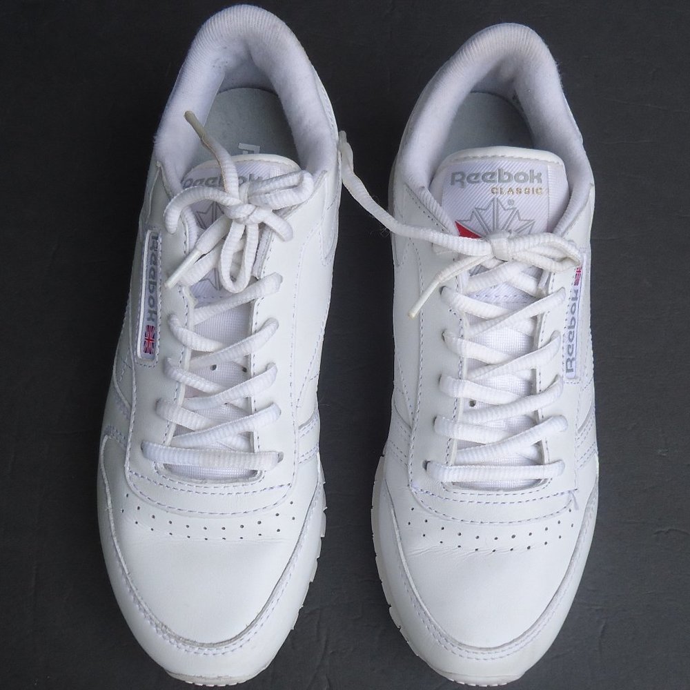 SIZE 5. REEBOK Club classic White Leather sneakers - Picture 2 of 16